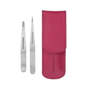 Tweezerman Petite Tweezer Set with Pink Case