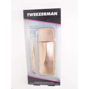 Tweezerman Rose Gold Mini Slant Tweezer with Case Model No. 1254-R