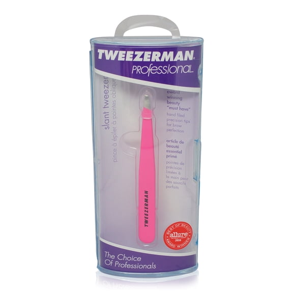 Tweezerman Slant Tweezer, Neon Pink