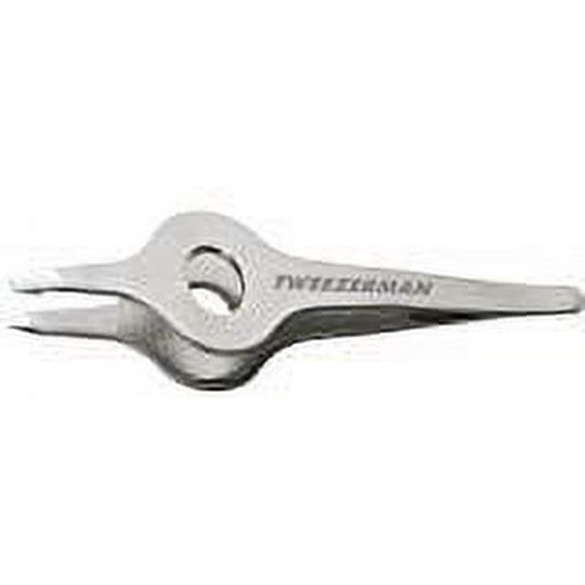 Tweezerman Wide Grip Slant Tweezer for Eyebrow, Stainless Steel with