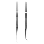 Tweezers Curved Angled Feeding Long Tongs Steel Stainless Craft Strai Sell H6E0