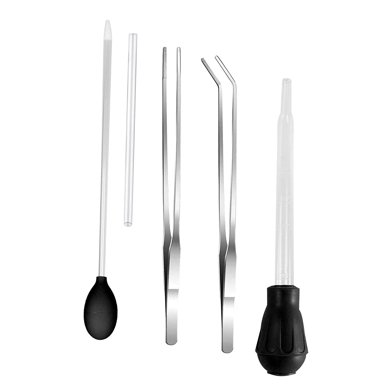 Tweezers Drip Tube Droppers Long Aquarium Water Change Fish Tank Feeder