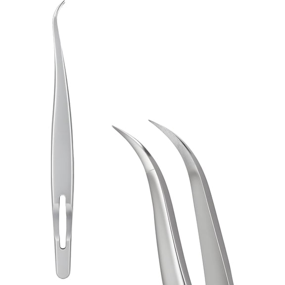 Tweezers for Eyelash Extensions,Precision Curved Lash Tweezers for Volume, Isolation and Classic Lashes Extensions Applying