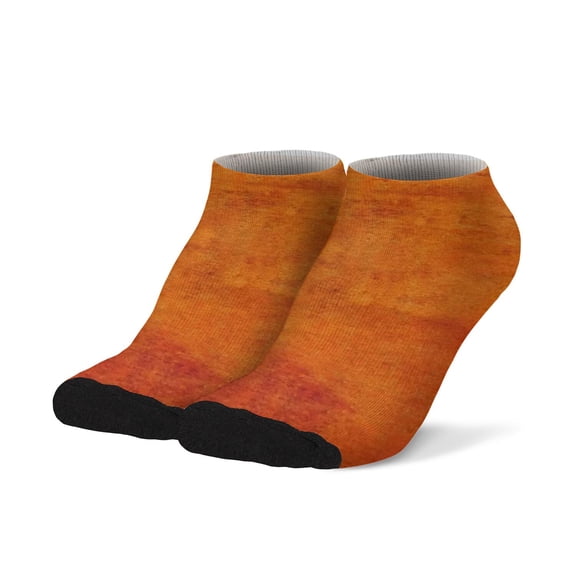 Twehchsp Orange Men's Socks Ankle Socks 2pcs