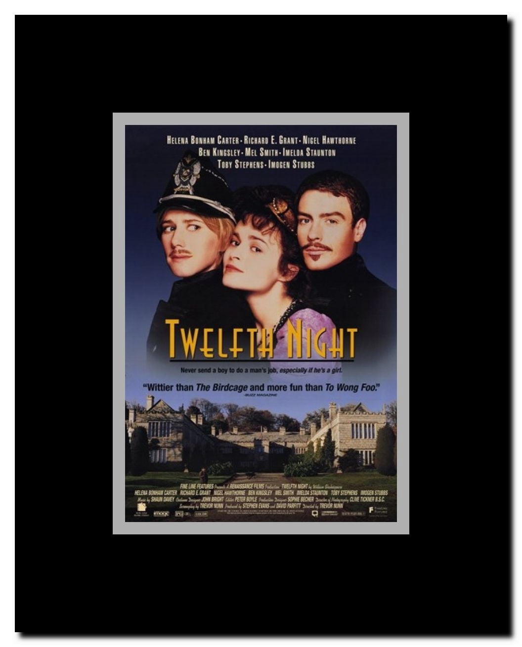 Twelfth Night Framed Movie Poster