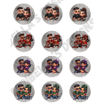thumbnail image 1 of Twelve 2" Cute Cholo Homie Chicano Couples Edible Wafer Precut Cupcake, Cookie Toppers You add To Your Own Cupcakes Or Cookies, 1 of 1