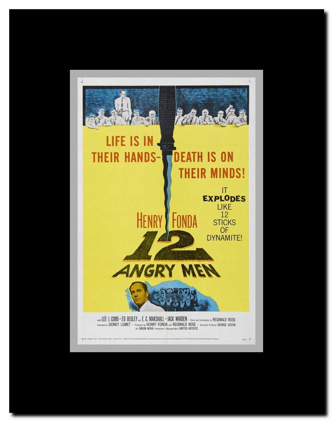 Twelve Angry Men Framed Movie Poster