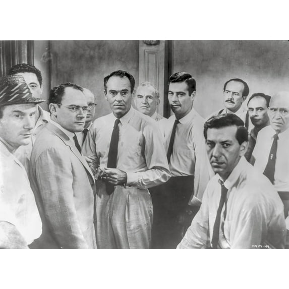 Twelve Angry Men in Group Picture Photo Print (24 x 30)