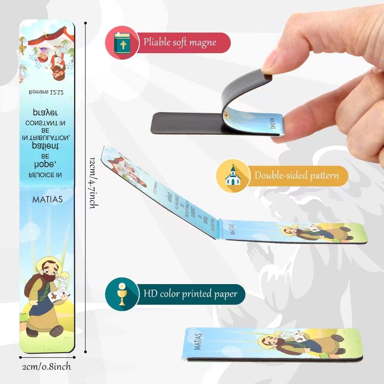 Twelve Apostles Theme Bible Verses Bookmarks With Full