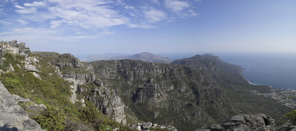Twelve Apostles mountains seen from Table Mountain National Park Cape Town Western Cape Province South Africa Canvas Art - Panoramic Images (27 x 9)