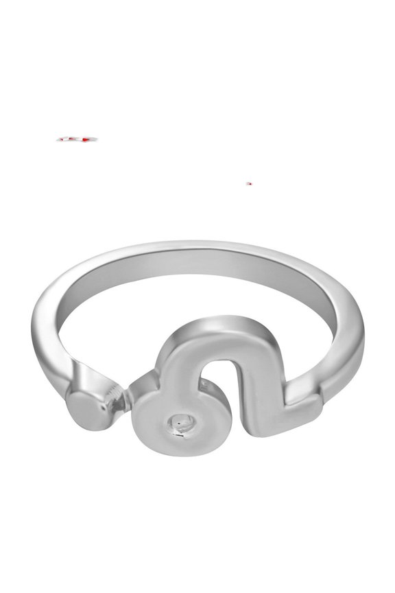Unisex Zodiac Constellation Ring Adjustable Opening Alloy Electroplated Creative Personality Symbol Rings Fashion