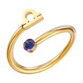 thumbnail image 1 of Twelve Constellation Zircon Rings For Women 925 Sterling Silver Birthstone Ring Stackable Ring Stacking Finger Ring Adjustable Size Band jewelry Mother's Day Rings Birthday Gift #03 G,One Size, 1 of 3