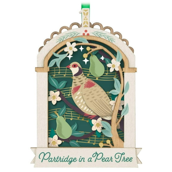 Twelve Days of Christmas #1 Partridge in a Pear Tree 2024 Keepsake Ornament