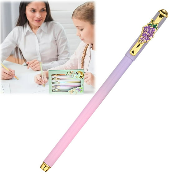 Twelve Flower God Signature Pen Purple Vine 1 2ml Museum Stationery Flower God Pen Exquisite Design Smooth Writing Suitable For Creative,Clearance Sale
