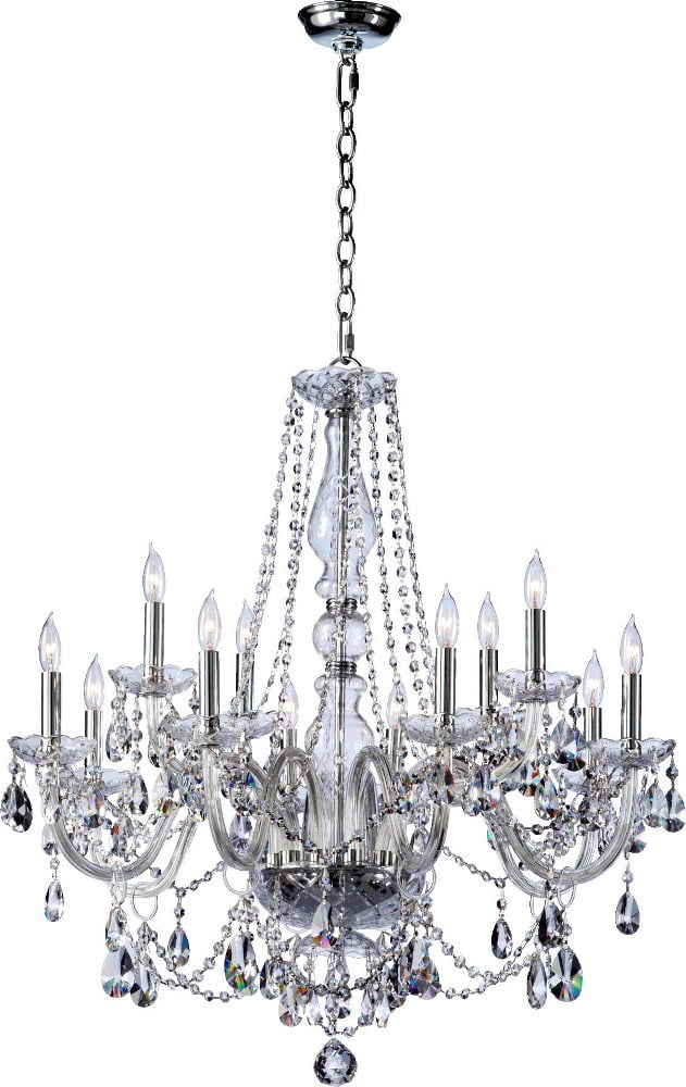 Katerina Chrome 12-Light Crystal Chandelier