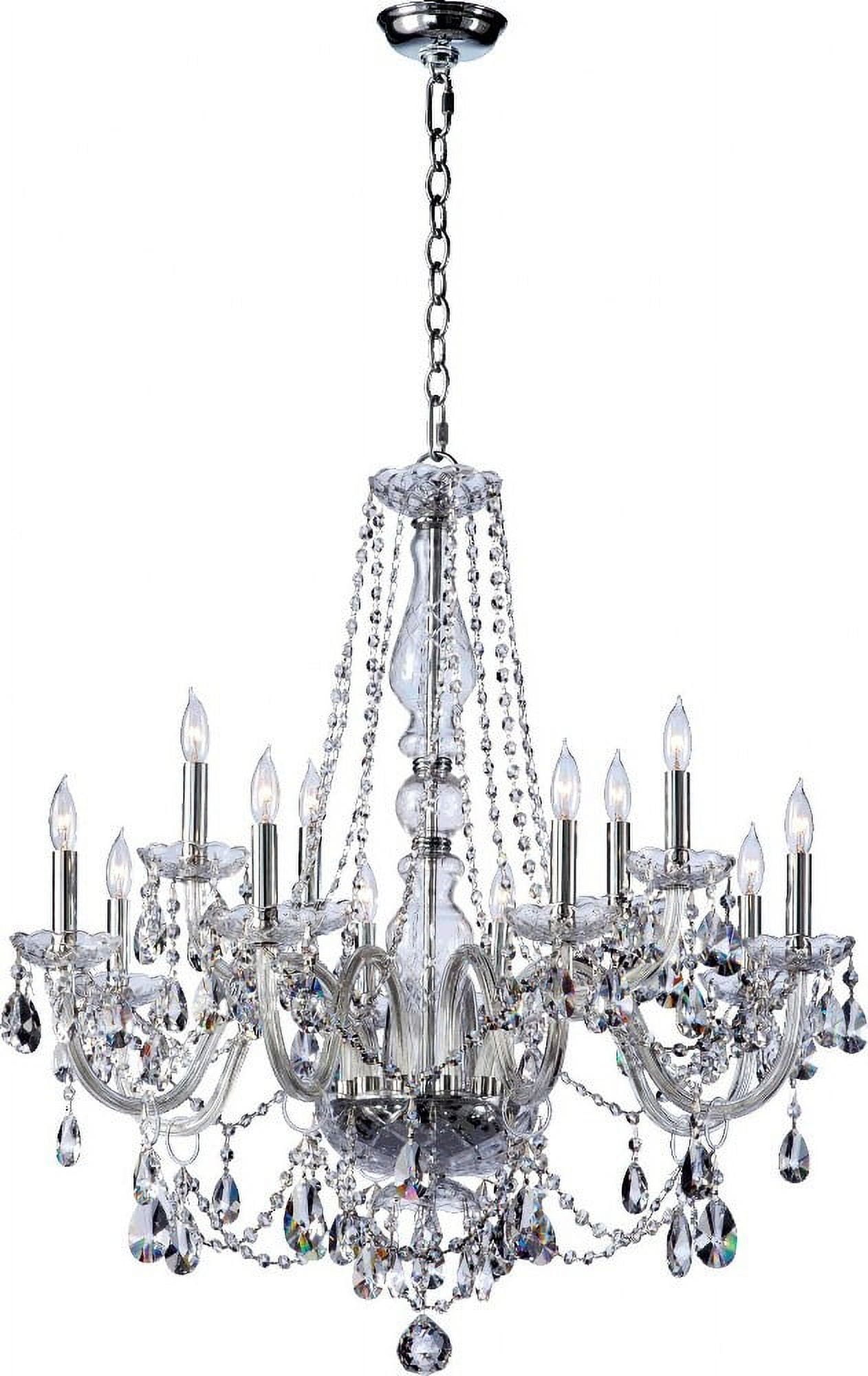 Katerina Chrome 12-Light Crystal Chandelier