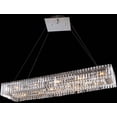 thumbnail image 1 of 11709-010-FR001-Allegri Lighting-Baguette - Twelve Light Rectangular Pendant   Chrome Finish with Firenze Clear Crystal, 1 of 2