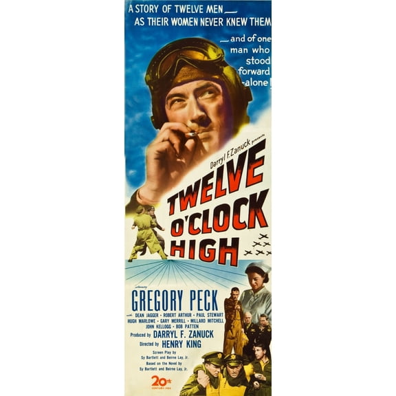 Twelve O'Clock High Gregory Peck Insert Poster Art 1949 Tm And Copyright (C) 20Th Century-Fox Film Corp. All Rights Reserved. Movie Poster Masterprint (11 x 17)