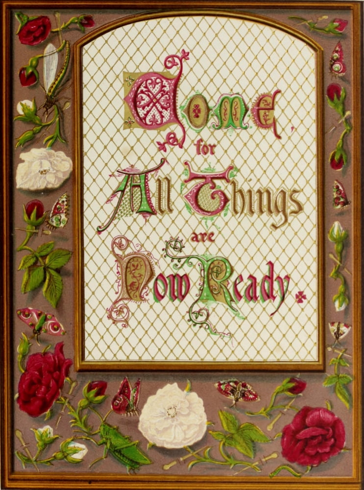 Twelve Parables of our Lord 1870 Come for all things Canvas Art - Unknown (18 x 24)