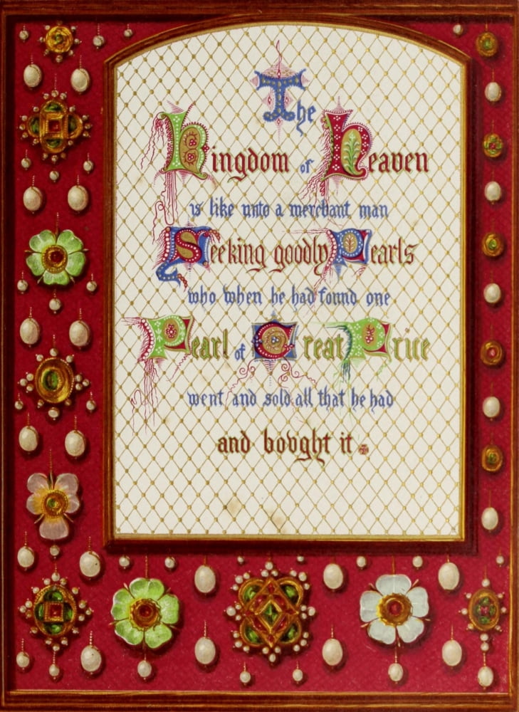 Twelve Parables of our Lord 1870 The Kingdom of Heaven Canvas Art - Unknown (18 x 24)