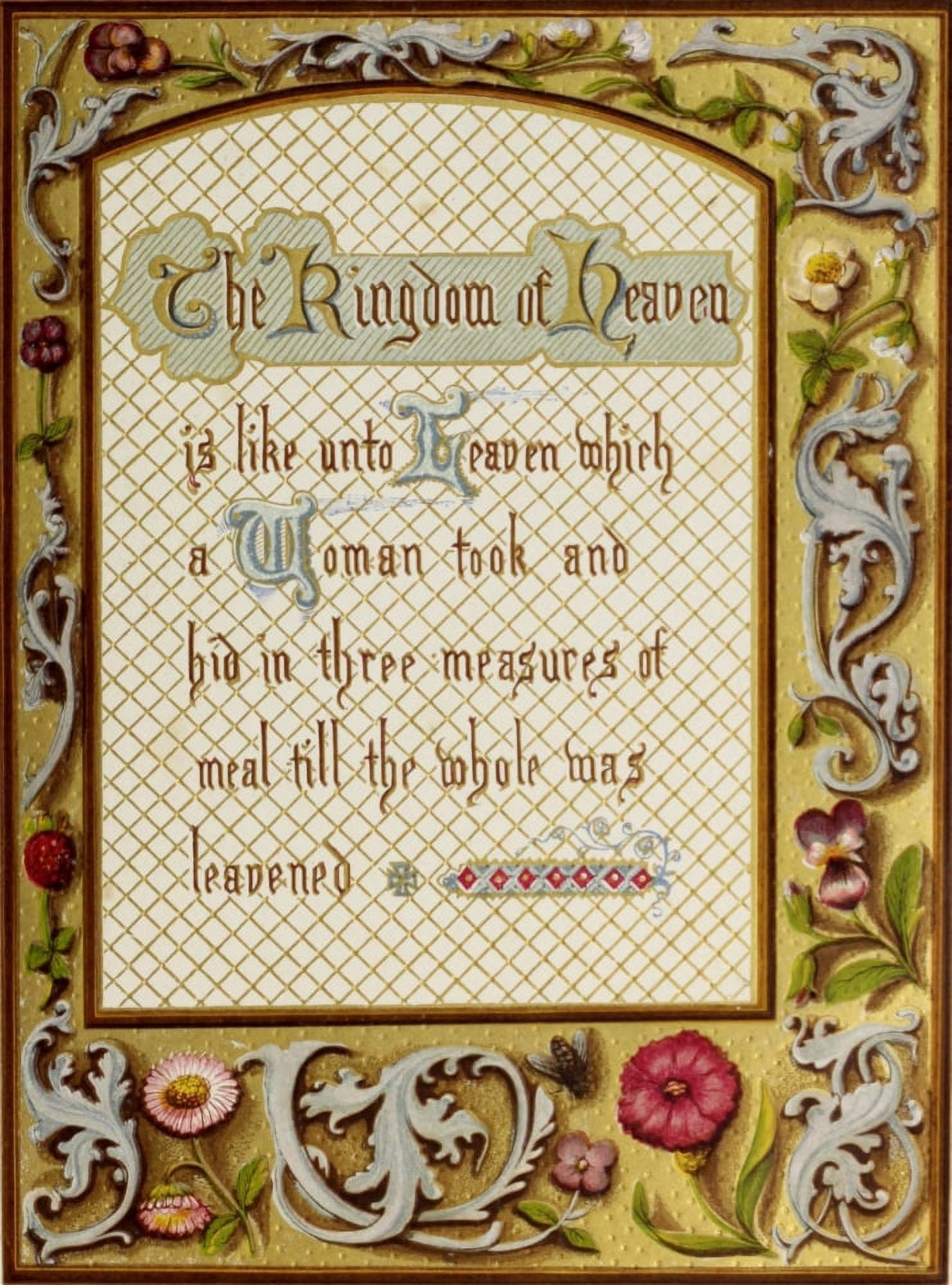 Twelve Parables of our Lord 1870 The Kingdom of Heaven like leaven Canvas Art - Unknown (18 x 24)