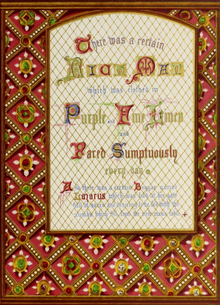 Twelve Parables of our Lord 1870 There was a certain rich man Canvas Art - Unknown (18 x 24)