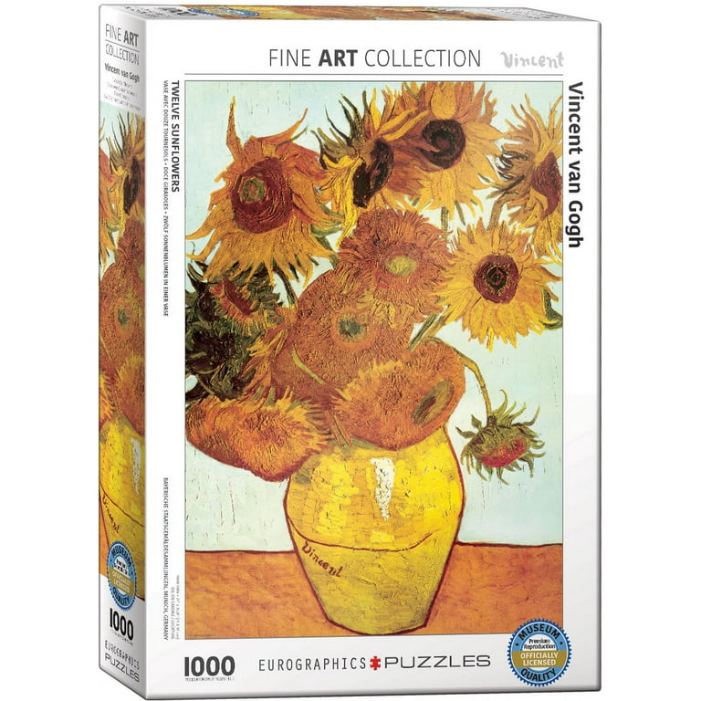 Twelve Sunflowers by Vincent Van Gogh 1000 Piece Puzzle Walmart