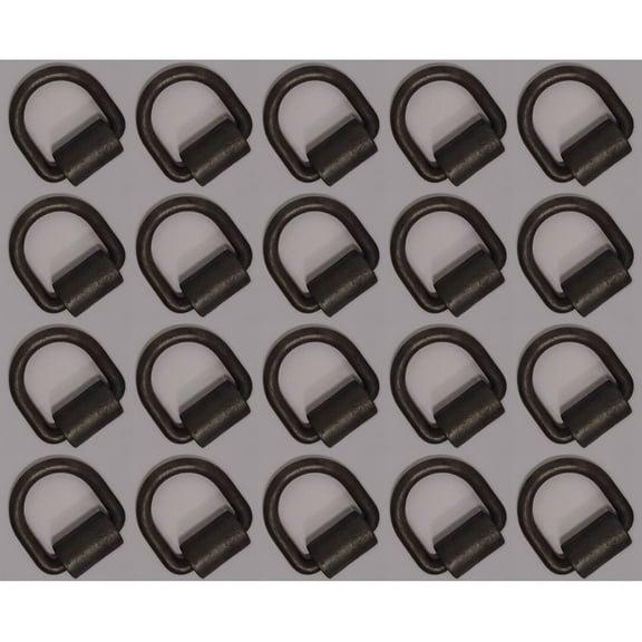 RAParts Twenty (20) 1/2" Weld-On D-Rings Made For Tie Down Lashing Ratchet Flatbed Truck Trailer Cargo Strap