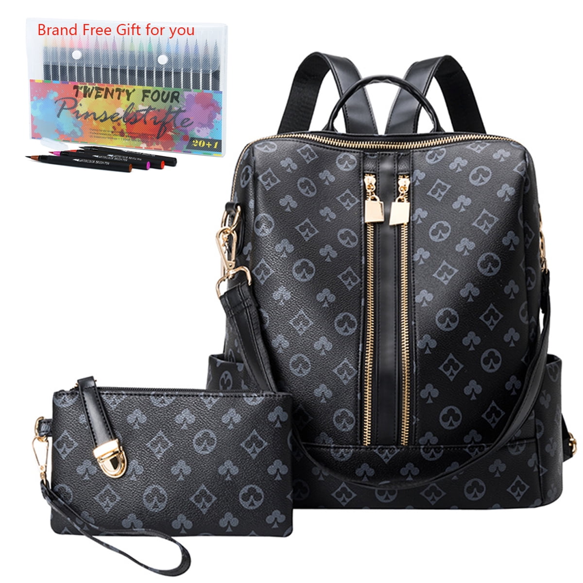https://i5.walmartimages.com/seo/Twenty-Four-2Pcs-Set-Checkered-Backpacks-For-Women-s-Fashion-Pu-Leather-Bag-Multipurpose-Design-Convertible-Satchel-Bag-For-Travel-School_22e02fee-17b5-4136-9856-536756dffa99.e0b2c4968e9dd3bdc865416ff73ee924.jpeg