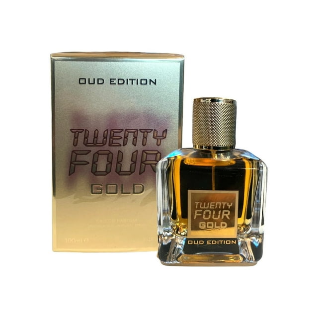 Twenty Four Gold Oud Edition Eau De Parfum Par Fragrance World 100ml 3.4 FL OZ