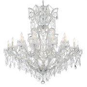 Twenty Four Light Chandelier in Classic Style 46 inches Wide By 48 inches High-Swarovski Strass Crystal Type-Polished Chrome Finish Bailey Street Home