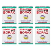 Twenty Mule Team Borax Detergent Booster & Multi-Purpose Household Cleaner 65 oz. Box 6 Pack