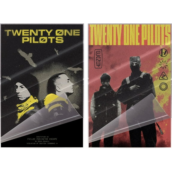 Twenty One Pilots - 2 Piece Music Poster Set (Trench Vultures & Clancy - Album Covers - 21 Pilots) (Size: 24" x 36" each) (Laminated Posters)