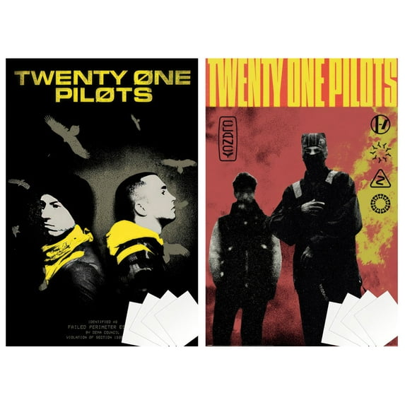 Twenty One Pilots - 2 Piece Music Poster Set (Trench Vultures & Clancy - Album Covers - 21 Pilots) (Size: 24" x 36" each) (Unframed Posters & Strips)