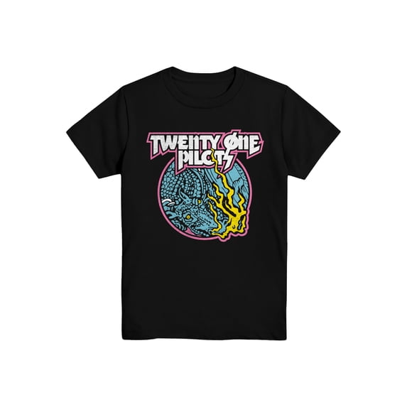 Twenty One Pilots, Boys' Graphic T-Shirt, Dragon Circle Vintage, Sizes XS-2XL (4-18)