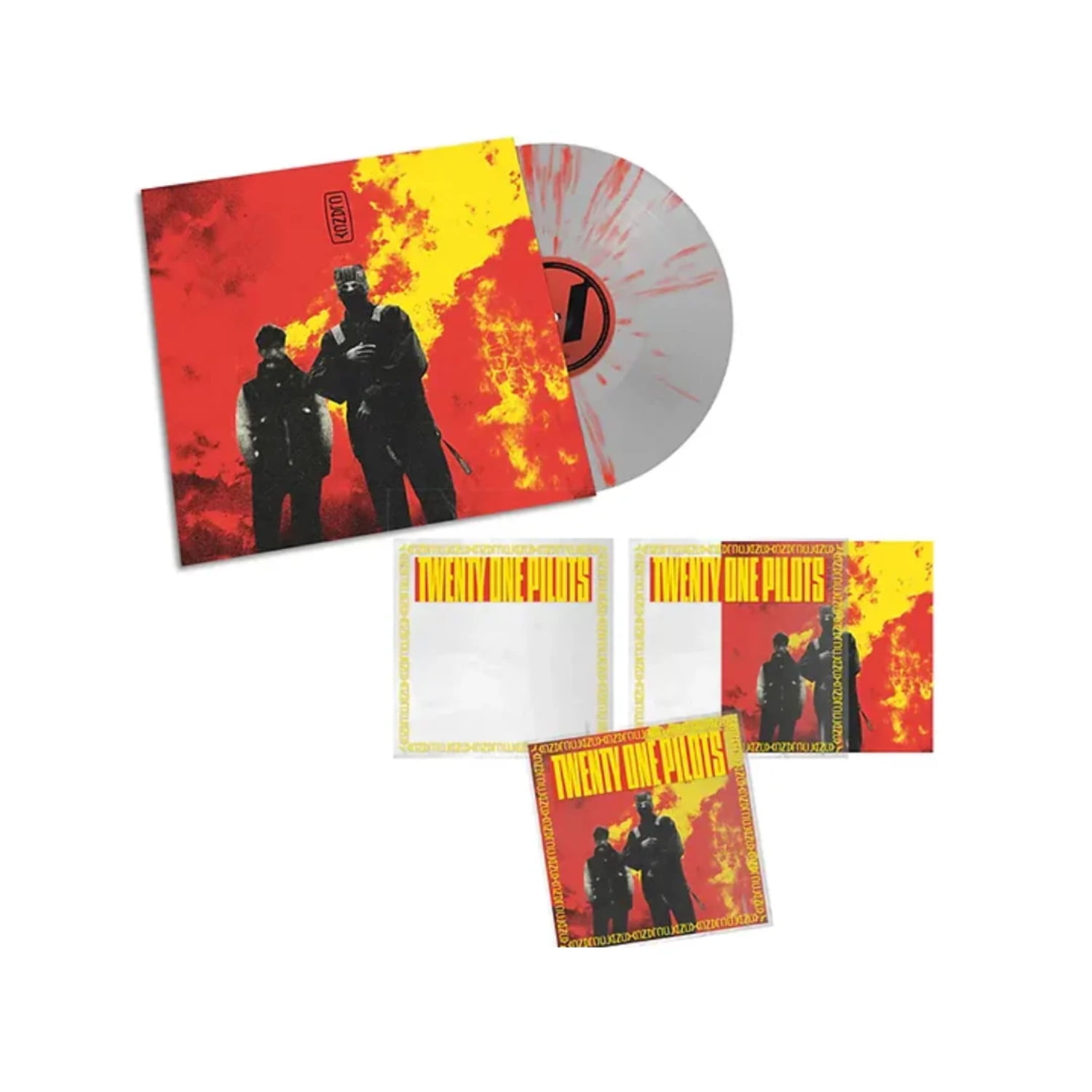Twenty One Pilots Clear and Red Splatter Vinyl Record