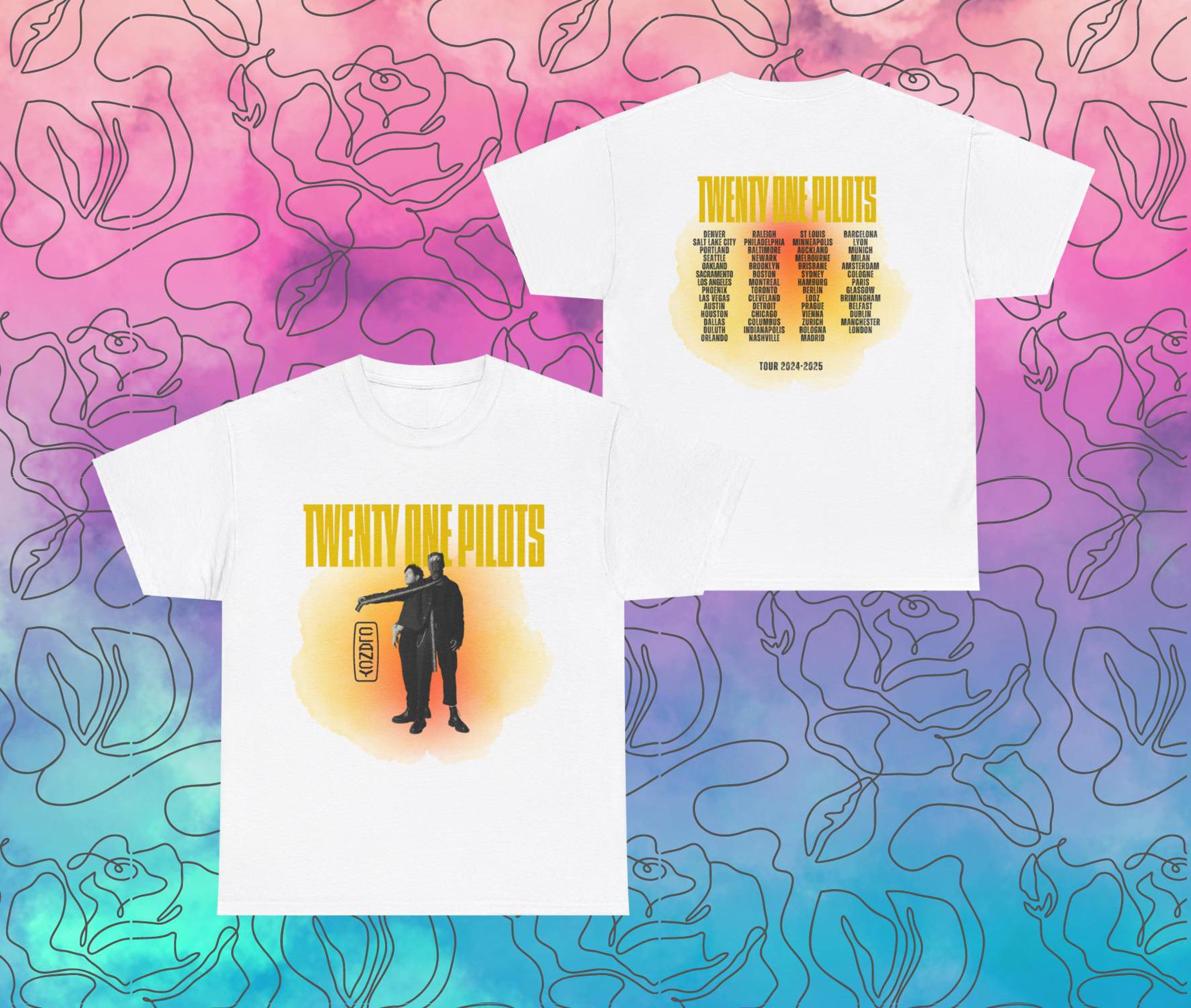 Twenty One Pilots Shirt The Clancy World Tour 2024 Fan Inspired