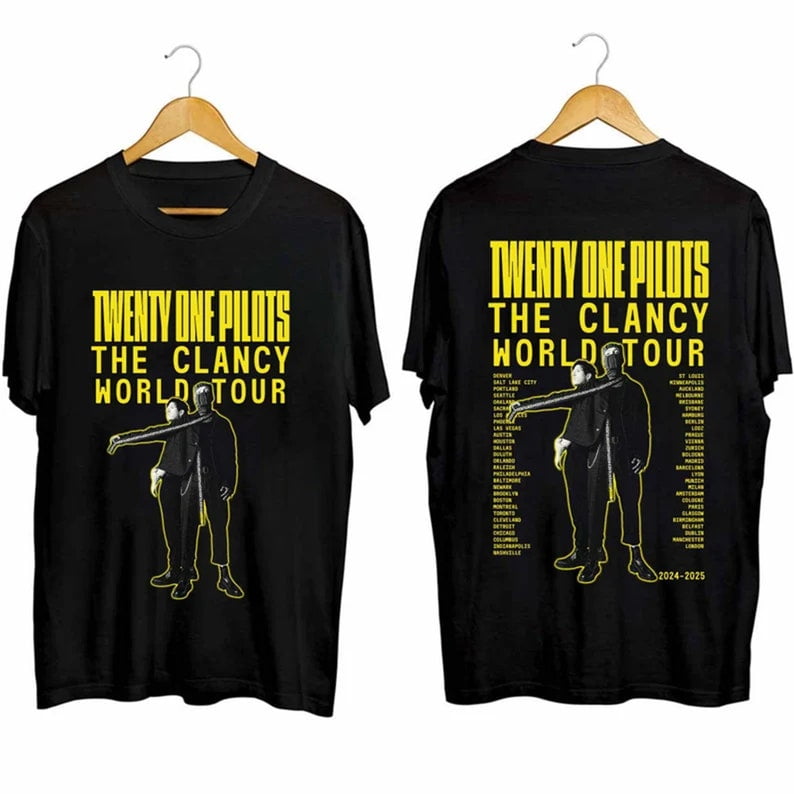 Twenty One Pilots The Clancy World Tour 2024 Shirt, Twenty One Pilots Band Fan Shirt, Twenty