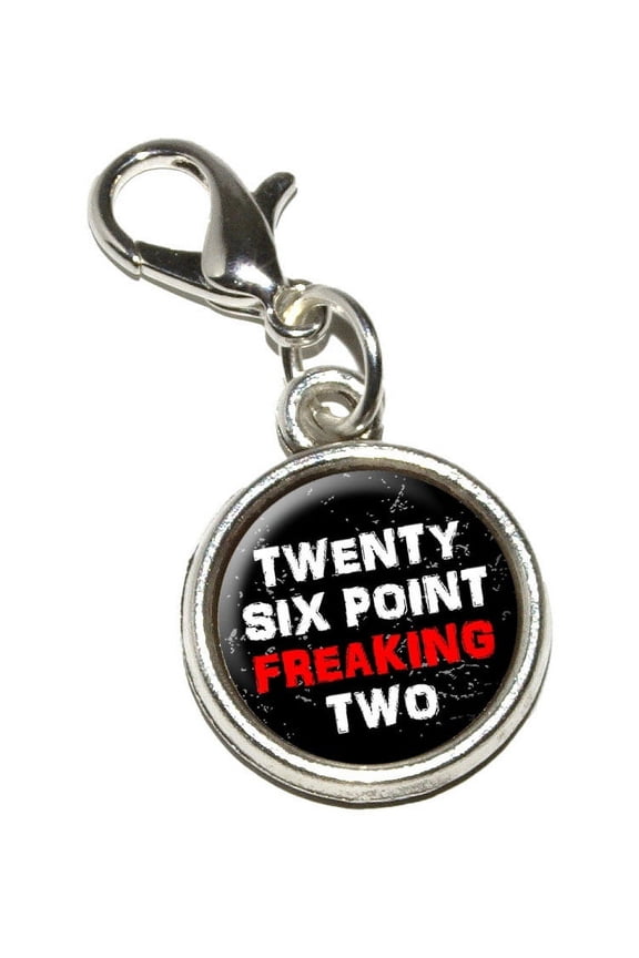 Twenty Six Point Freaking Two 26.2 marathon Bracelet Charm