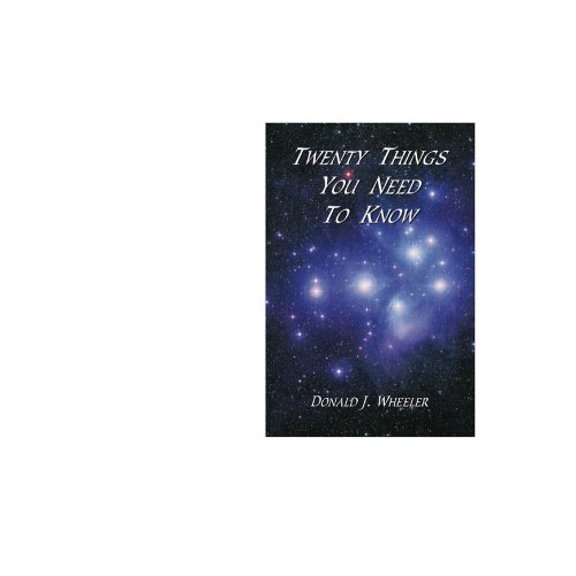 Pre-Owned Twenty Things You Need to Know (Paperback) 094532068X 9780945320685