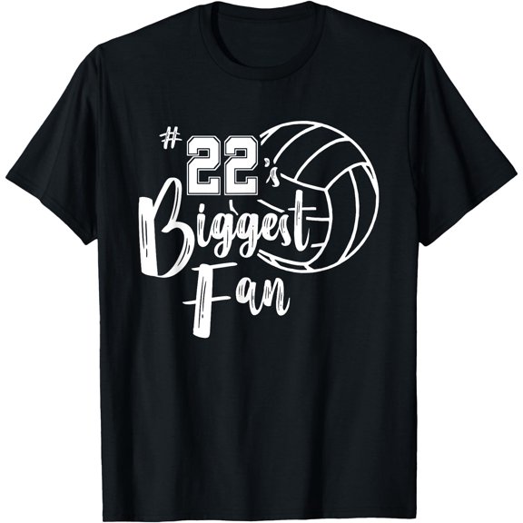 Twenty-Two 22's Biggest Fan Shirt Volleyball Mom Dad T-Shirt, Unisex T-Shirt