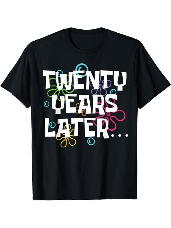 Twenty Years Later Funny 20 Year Old 20th Birthday Party T-ShirtMen and women, Black T-shirt, size: Extra large