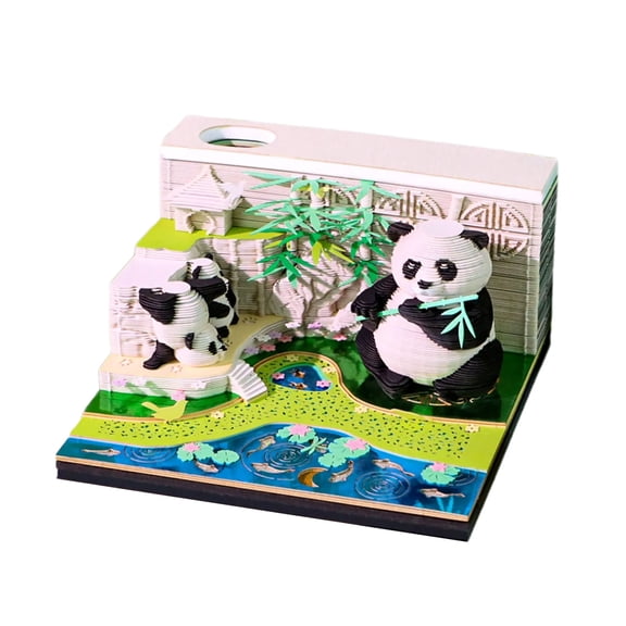 Twenty twenty six Weekly Calendar With Constructed In LED Lighting For Bedroom Panda Stalk Theme White Paper Heaven City Plan