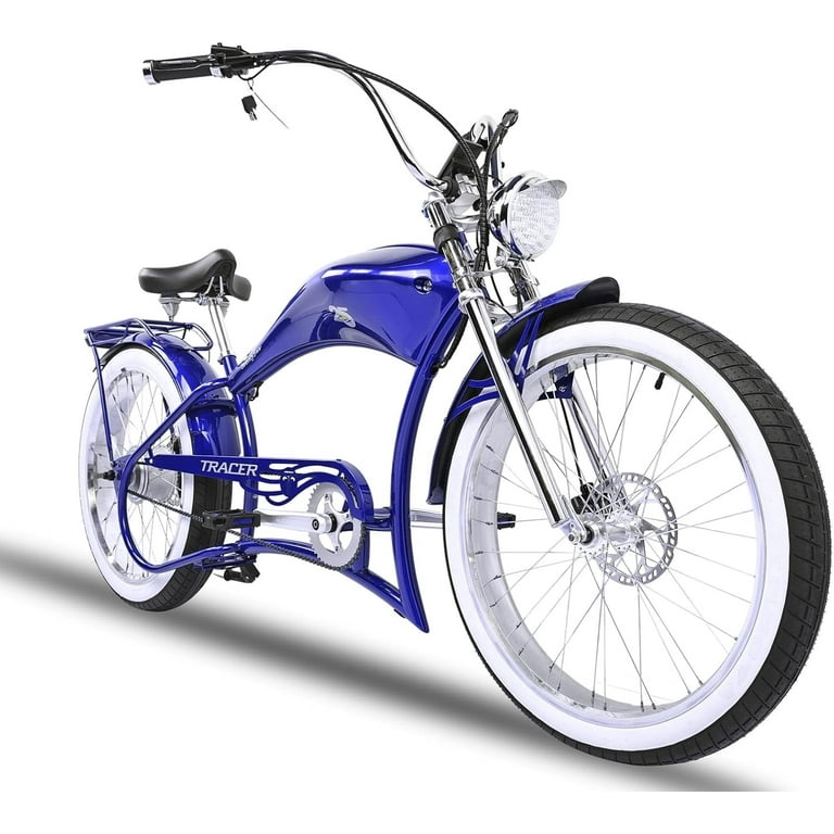 Twenty5 GT 800W Chopper Stretch Cruiser Ebike, 26