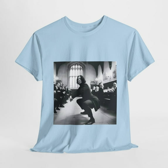 Twerking Professor Snape Harry Potter Unisex T-Shirt, Light Blue Color, Size XL