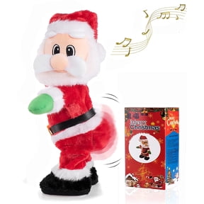 Twerking Santa Claus - Twisted Wiggle Hip Santa Claus Singing and Dancing Christmas Toy Electric Plush Twerking Santa Doll Sing