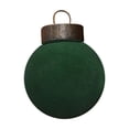 thumbnail image 1 of Twfbrm 1 Pcs Green Velvet Christmas Balls Sales Bulk Flocked Christmas Tree Ball Velvet Christmas Ornaments Plastic Balls Xmas Decorative Hanging Ornaments Christmas Tree Decoration, 1 of 5