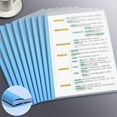 thumbnail image 1 of Twfbrm 10 Pack Report Covers with Sliding Bar, A4 Letter Size Clear Report Covers with 40 Sheet Capacity, Reusable Presentation Folders Waterproof File Document Binder Office Supplies, Blue, 1 of 9