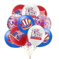 thumbnail image 1 of Twfbrm 10Pcs 4th of July Balloons Kit Red White and Blue Latex Balloons with Confetti Party Balloons for 4th of July Decorations Independence Day Memorial Day Patriotic Anniversary, 1 of 6