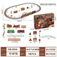 thumbnail image 1 of Twfbrm 190pcs Train Set-Electric Train Sets for Toddlers Classical Train Toys,Battery-Powered Locomotive Engine with Sound&Lights&Smoke,Christmas Toys Train Birthday Gift for 3-6 Yrs Kids on Clearance, 1 of 6